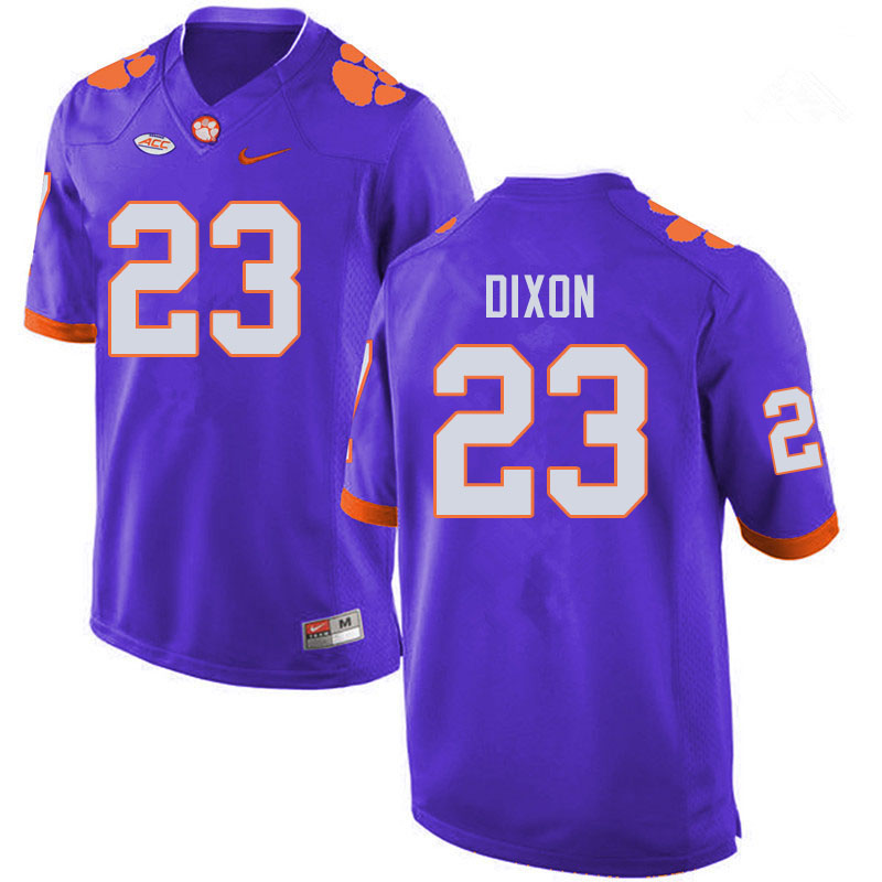 Men #23 Lyn-J Dixon Clemson Tigers College Football Jerseys Sale-Purple - Click Image to Close